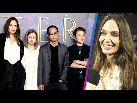 Angelina Jolie and Her Kids STUN at the ’Eternals’ UK Premiere Carpet (Exclusive)