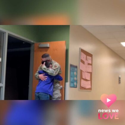Military dad surprises son with ‘picture perfect’ reunion