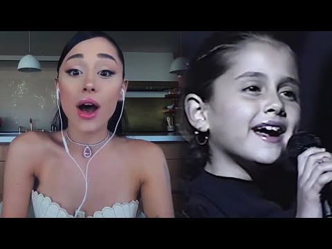 Ariana Grande REACTS to First Singing Gig EVER