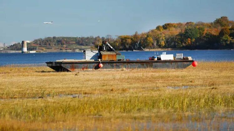 Barge that got stuck in Mass. marsh during recent nor’easter towed free