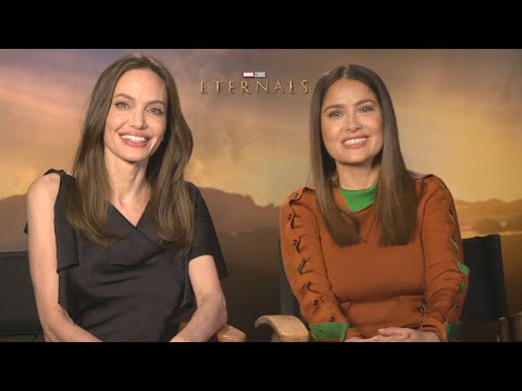 Eternals Stars Angelina Jolie and Salma Hayek on ‘Soul Sister’ Bond Over Motherhood (Exclusive)