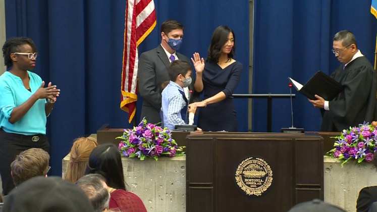 Michelle Wu sworn in as new mayor of Boston
