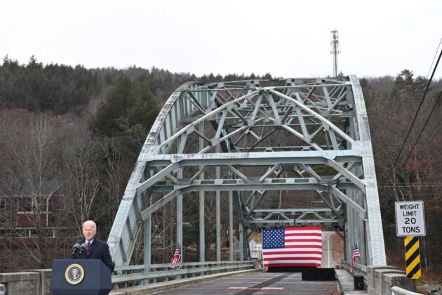 President Biden touts infrastructure law at ‘red list’ bridge in New Hampshire