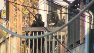 Suspect dead, 3 officers shot after hours-long standoff ends in barrage of gunfire