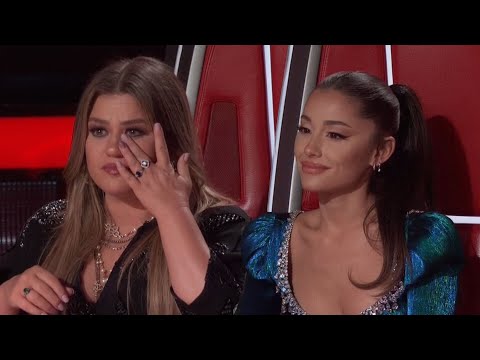 The Voice: Kelly Clarkson CRIES and Ariana Grande ‘Choked Up’ Over Emotional Performance