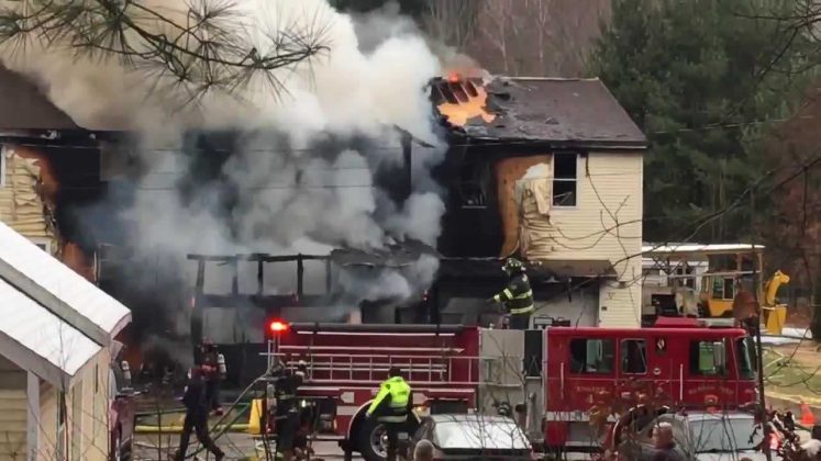 Firefighter makes it out of burning NH home after mayday call issued