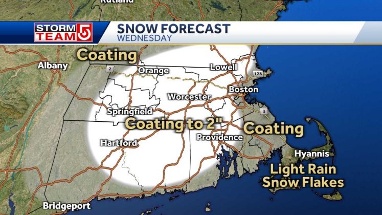 First measurable snow of season in Mass. likely midweek