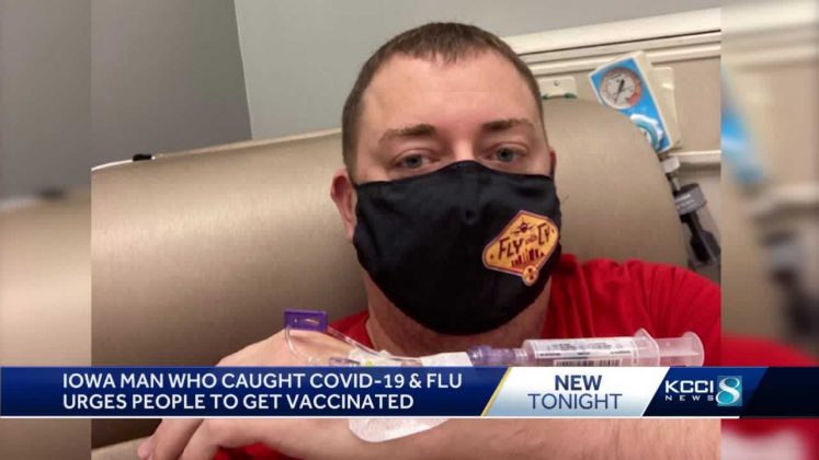 Man who caught the flu and COVID-19 simultaneously urges others to get vaccinated