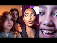 Watch Kim Kardashian and North Battle Kourtney and Penelope on TikTok