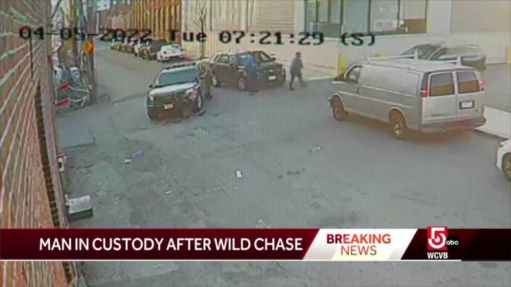 Driver hits cruisers during wild chase