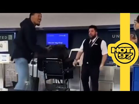 WTF?! United Airlines Worker Gets Into A Fight w/ Passenger At Airport