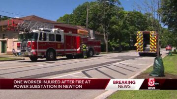 Worker injured, customers in dark after Newton substation fire