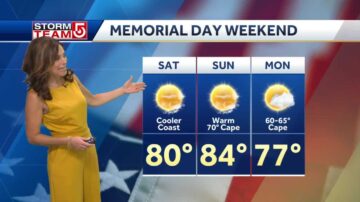 Video: Sun, cooler along coast for Memorial Day weekend