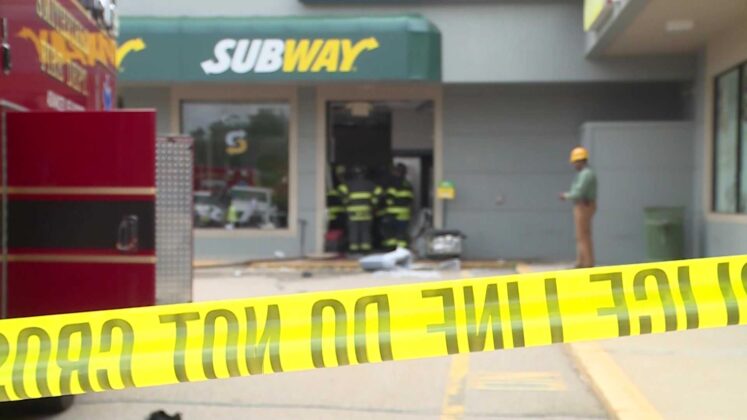 Person dead, others hurt after vehicle crashes into Subway restaurant