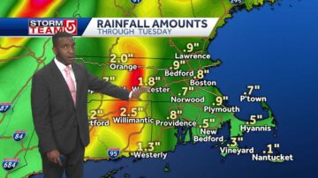 Heavy rain, severe thunderstorms possible across Mass.