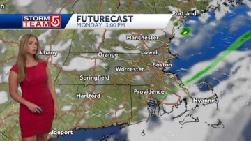 Video- Dry Today, Scattered Showers Monday