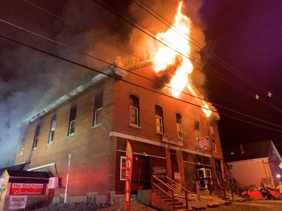 Intense fire destroys bar in historic Mass. building that was packed with patrons