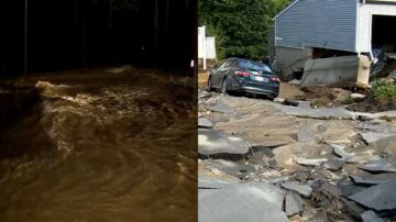 Raging floodwaters tear up driveways of Leominster homes