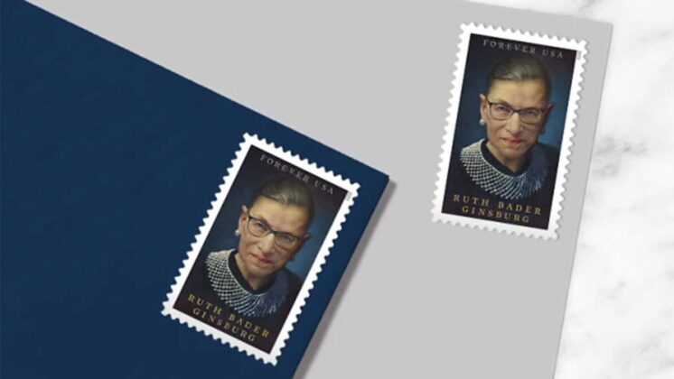 Ruth Bader Ginsburg honored on new postage stamp