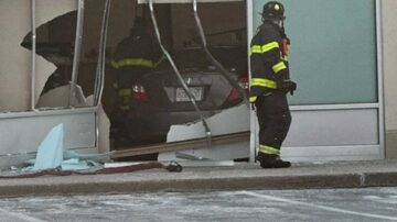 Person inside DSW injured as car crashes into Mass. store, police say