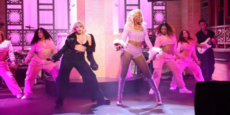 Reneé Rapp and Megan Thee Stallion Perform “Not My Fault” on Saturday Night Live: Watch