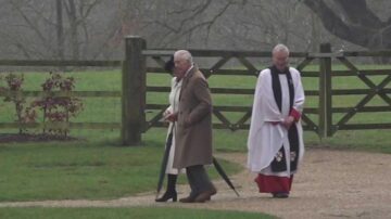 King Charles appears in public for first time since cancer diagnosis