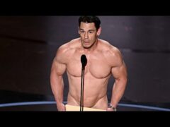 John Cena Appears NUDE on Oscars Stage