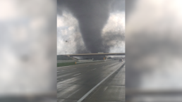 WATCH: Large tornado crossing interstate in Nebraska