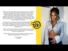 Cassie Speaks Out After 2016 Diddy Abuse Caught On Video