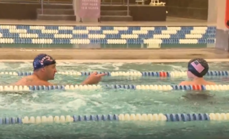Olympian Ryan Lochte hosts swim clinic in Massachusetts