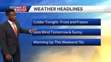 Video: Cold Thursday morning, but a warmer Friday and weekend