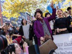 Actor Timothée Chalamet crashes his own look-alike contest after police shut down crowded event