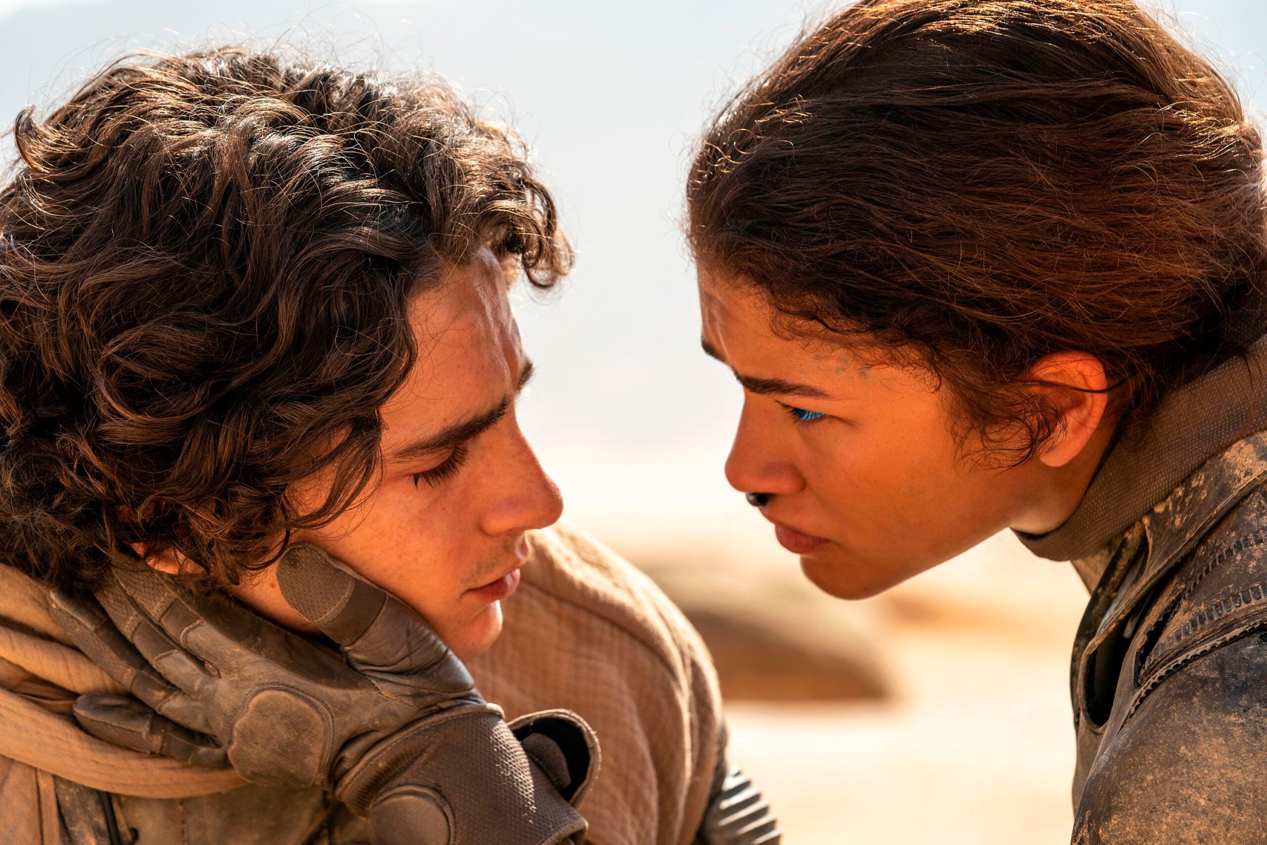 Timothee Chalamet and Zendaya in "Dune: Part Two."