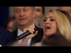 Carrie Underwood Sings ‘America the Beautiful’ A Cappella After Technical Glitch at Trump’s Inauguration
