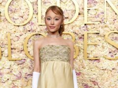 Golden Globes fashion: Ariana Grande eschews Glinda pink for pale yellow (brick road) silk