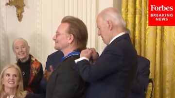 U2’s Bono Shares Heartfelt Thanks After Receiving Presidential Medal of Freedom
