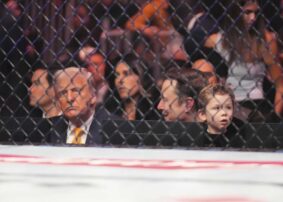 Donald Trump attends UFC event in Miami