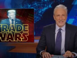 Here’s what Jon Stewart said about Trump’s tariffs and the economy on ‘The Daily Show’