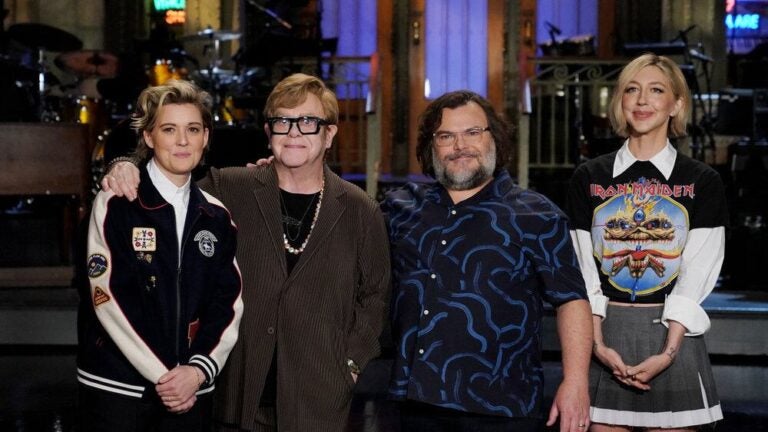 SNL recap: Musical guests Brandi Carlile and Elton John alongside host Jack Black and cast member Heidi Gardner ahead of the April 5, 2025 episode of "Saturday Night Live."