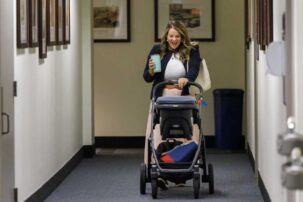 Child care in the Capitol: As more women run for office, some are bringing their kids