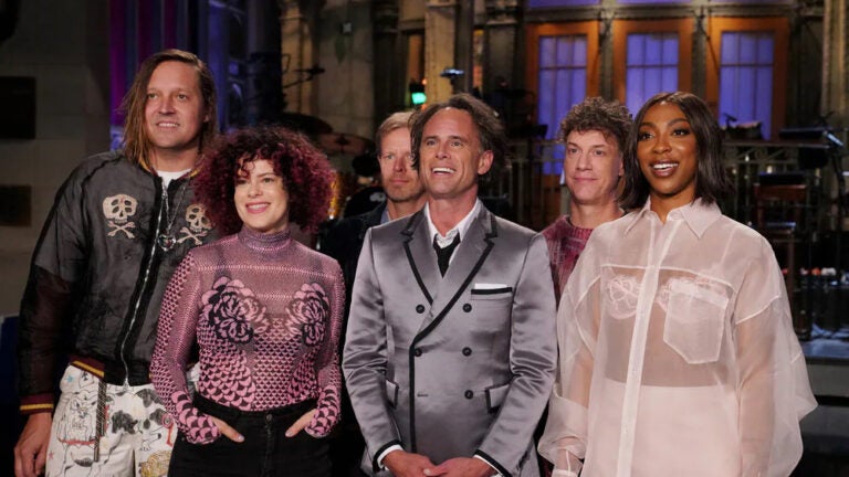 "SNL" recap: Musical guest Arcade Fire, host Walton Goggins, and cast member Ego Nwodim ahead of the May 10 episode of "Saturday Night Live."