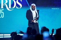 Kendrick Lamar accepts Album of the Year for "GNX" onstage during the 2025 BET Awards at Peacock Theater on June 09, 2025 in Los Angeles, California. (Photo by Kevin Winter/Getty Images)