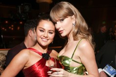 Selena Gomez and Taylor Swift at the 81st Annual Golden Globe Awards, airing live from the Beverly Hilton in Beverly Hills, California on Sunday, January 7, 2024.
