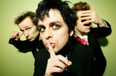 Mike Dirnt, Billie Joe Armstrong and Tré Cool of Green Day photographed in 2005.
