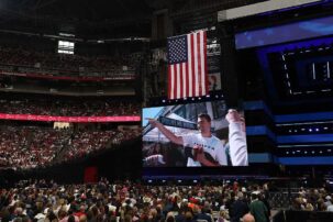 Live: Tens of thousands attend Charlie Kirk memorial service