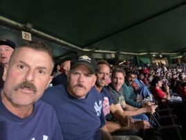 ‘Super Troopers’ stars take a break from filming sequel to visit Fenway Park