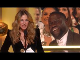 Julia Roberts CALLS OUT Kevin Hart for Trying to Leave Golden Globes!