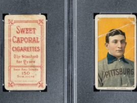 One of the rarest baseball cards is up for auction — and there are local connections