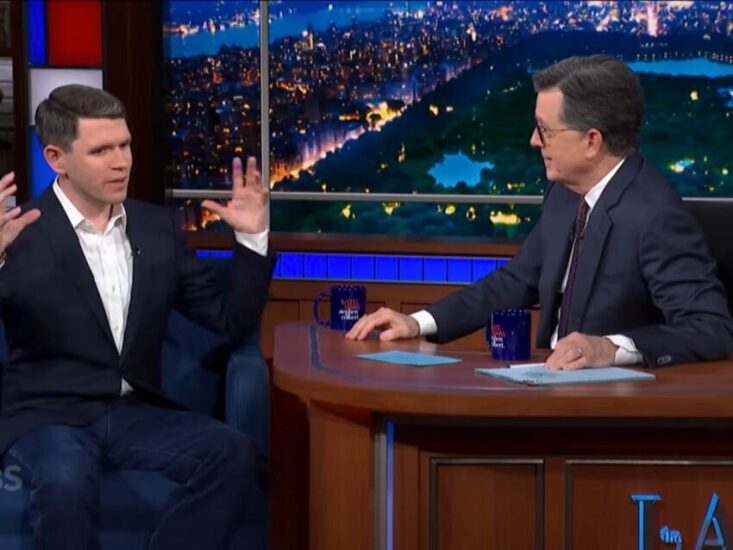 Stephen Colbert says network lawyers pulled James Talarico interview over FCC equal time fears