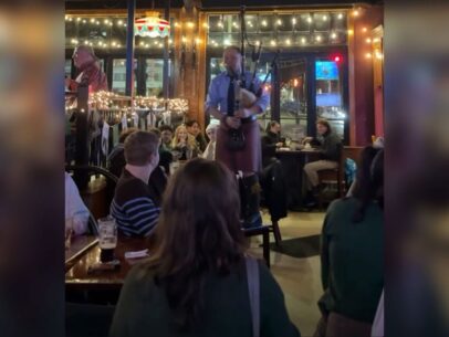 WATCH: Bagpiper performs on St. Patrick’s Day in Boston